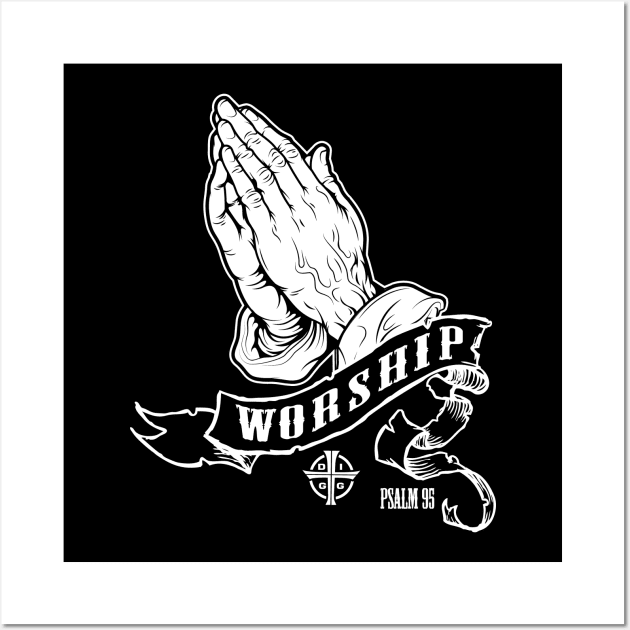 WORSHIP TEE Wall Art by diggapparel